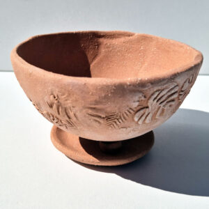 PP.1132 Petit pot de fleurs et sa coupelle